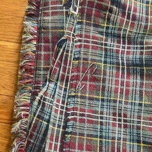 Jean Paul Gaultier Scottish themed plaid skirt size USA 8